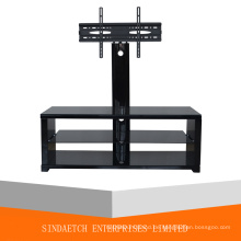 Elegantes MDF-gehärtetes Glasbewegbares TV-Rack / Standfuß